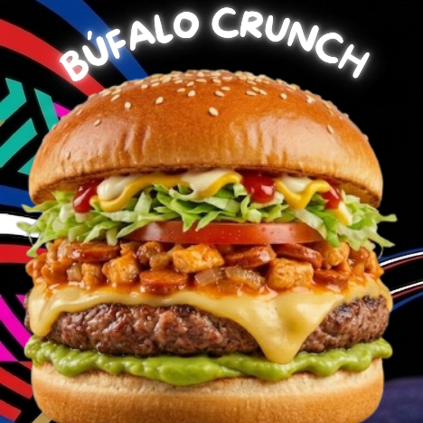 HAMBURGUESA BÚFALO CRUNCH