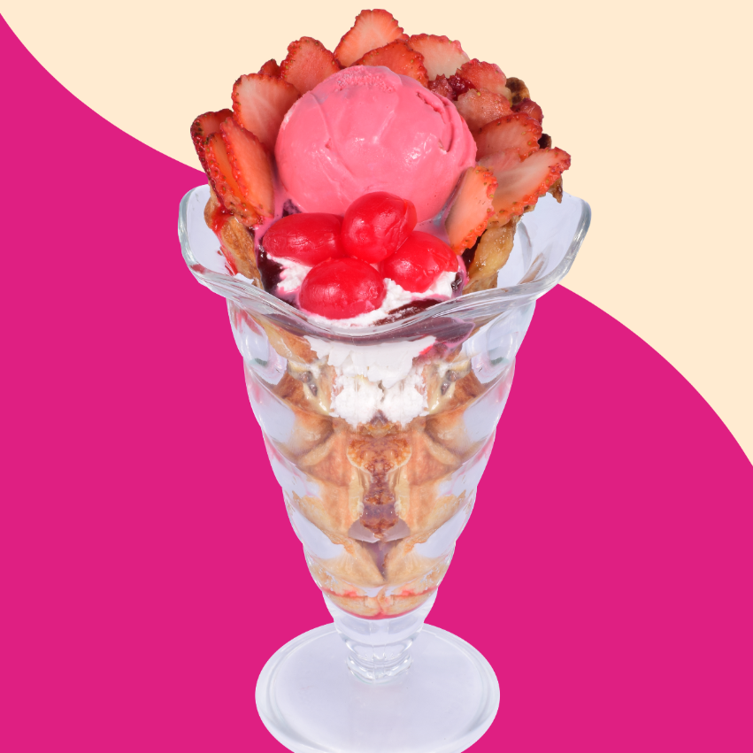 Waffle Buffle Frutos Rojos