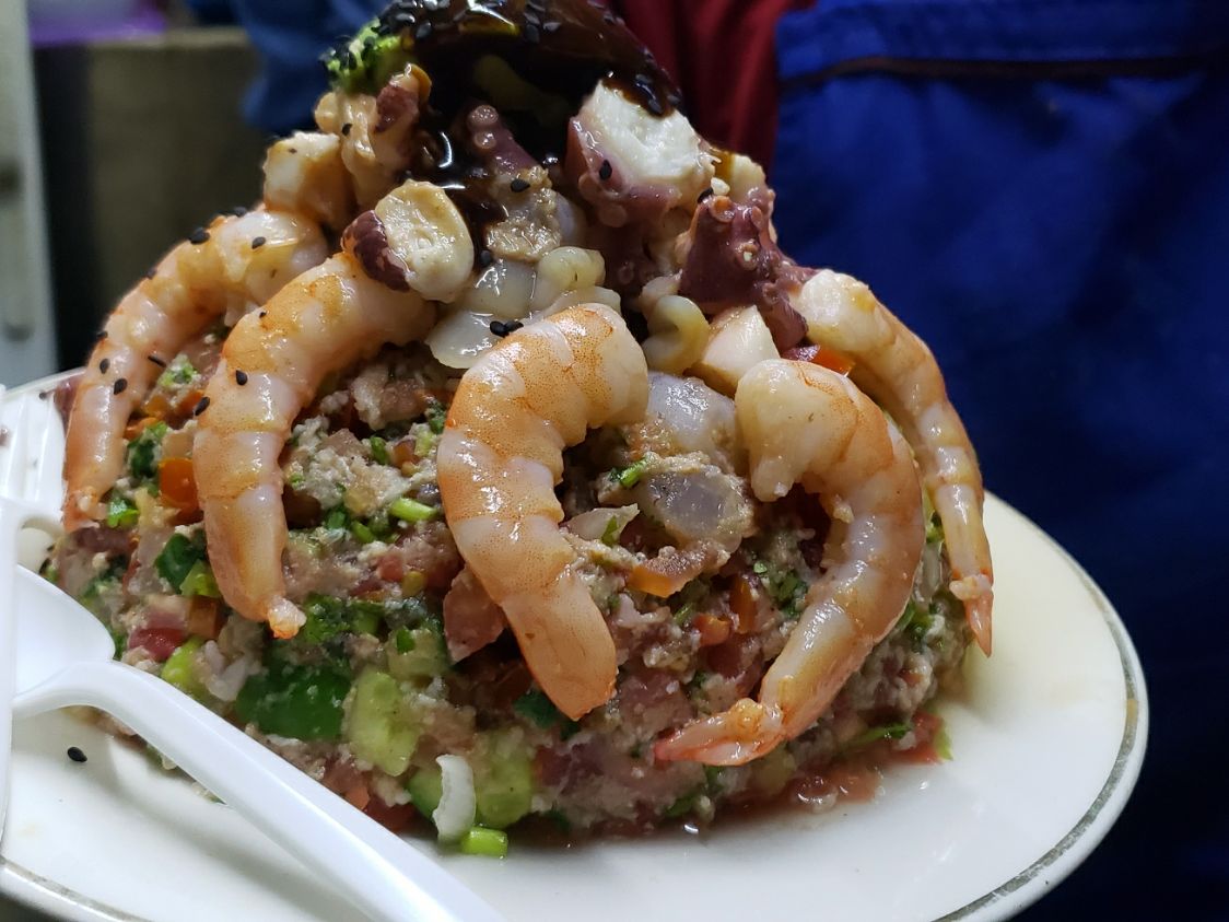 1 Litro de Ceviche con Mariscos