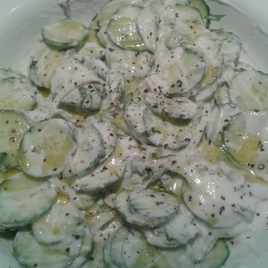 Ensalada de Pepino con Jocoque
