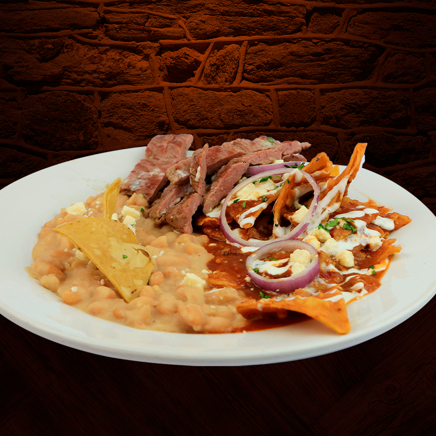 Chilaquiles con Arrachera C