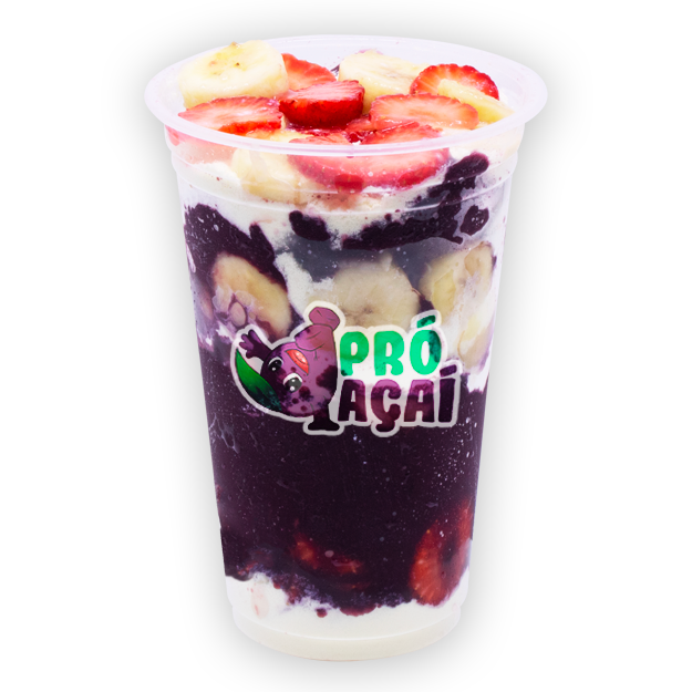 Um açaí de 300ml feito pra quem ama cremosidade e frescor: Leite Ninho bem generoso, morangos fresquinhos e banana docinha formando um mix suave, frutado e delicioso. Um combo leve, equilibrado e impossível de resistir.