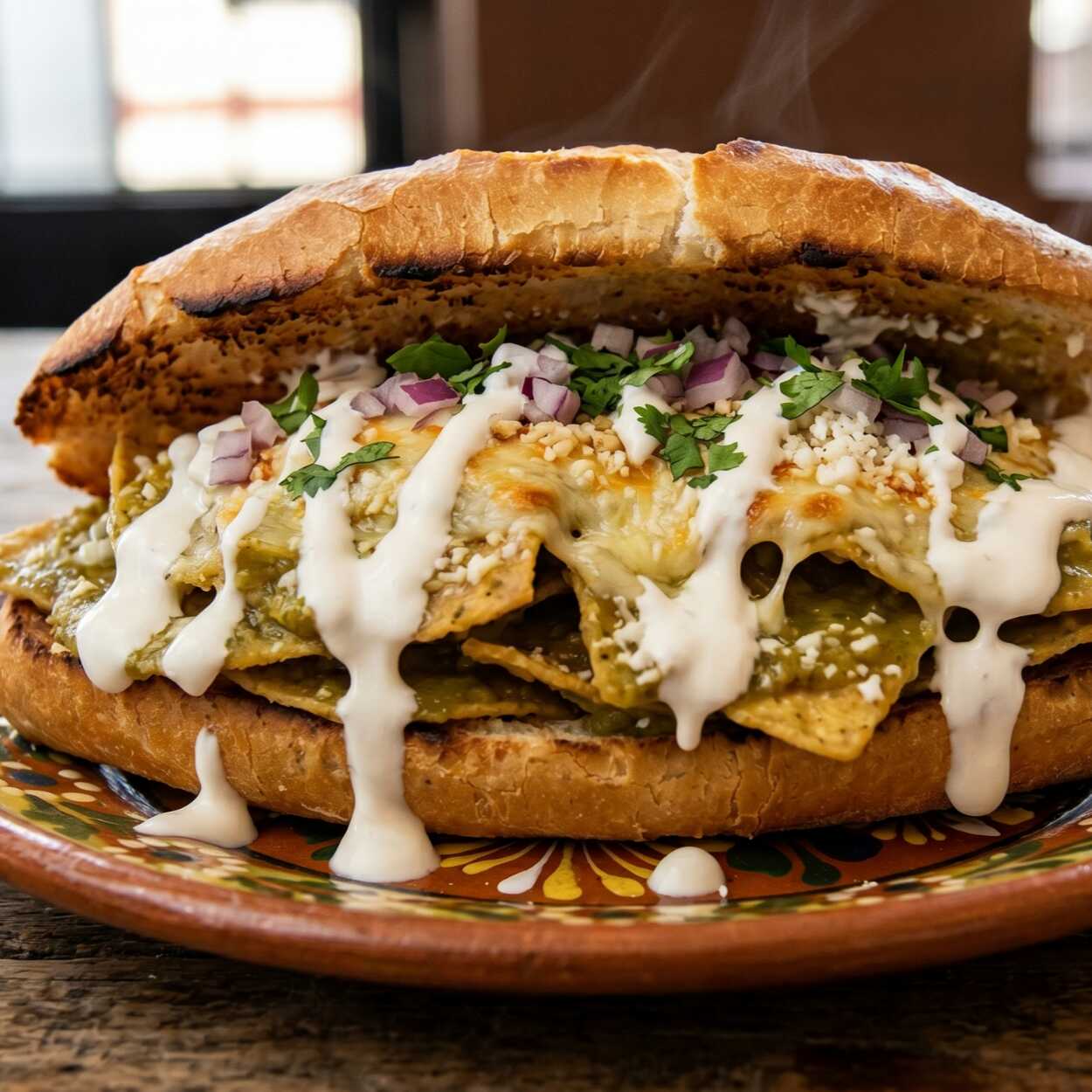 Torta de Chilaquiles