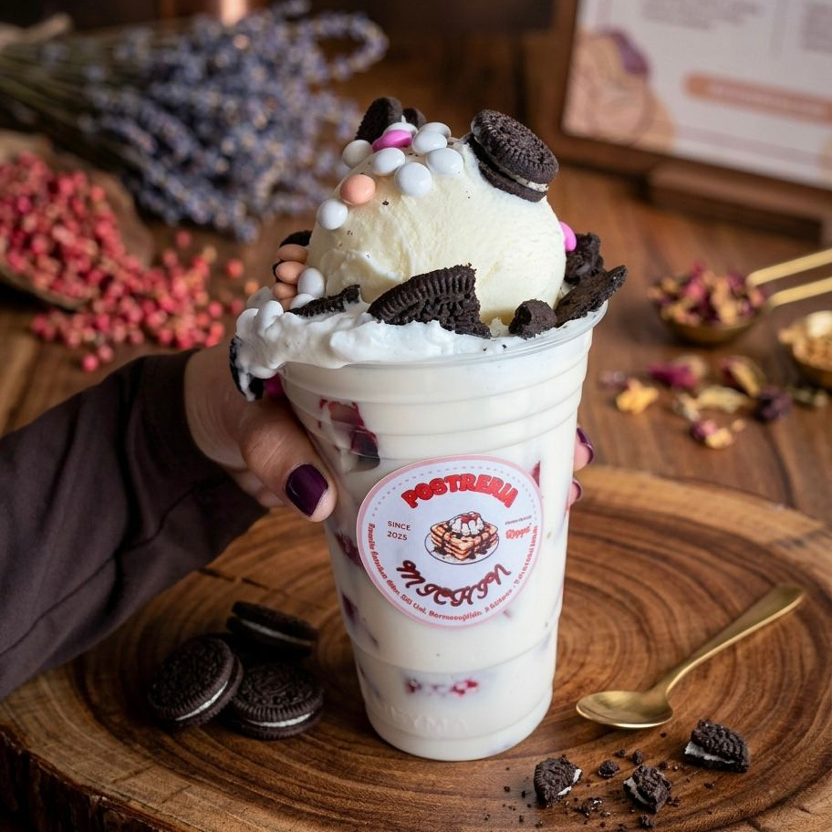 Fresas con Crema y Helado