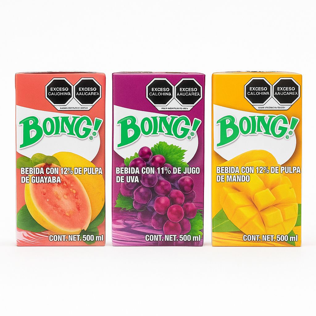 Boing 500ml (mango, Guayaba, Uva)