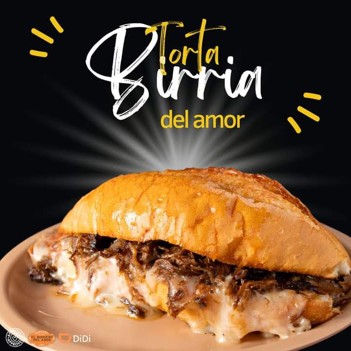 Combo Torta de Birria con Bebida del Dia