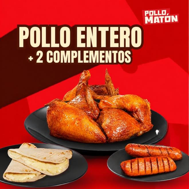 Pollo Entero + 2 Complementos