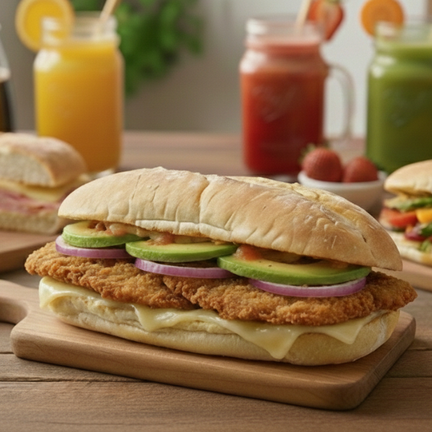 Torta de Milanesa de Pollo