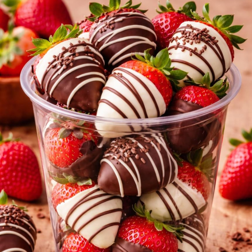 Fresas con Chocolate 16 Onz
