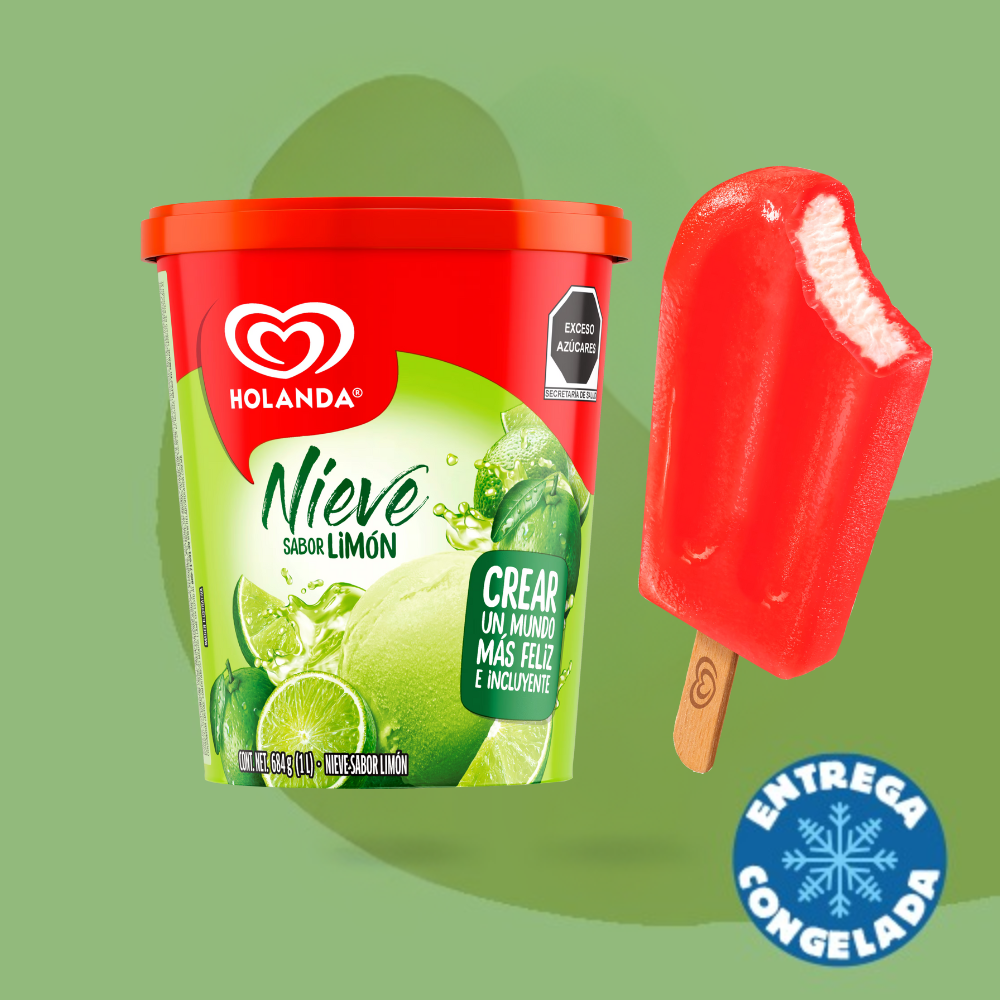 Nieve de Limón 900ml + 1 Chemisse Fresa-Coco