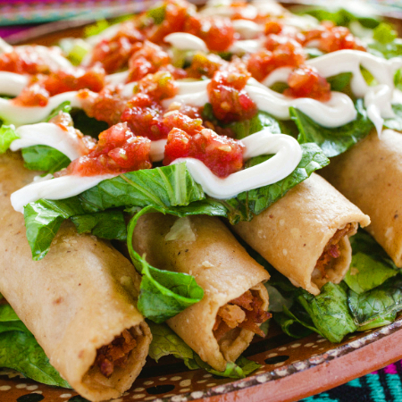 Tacos Dorados de Papa (4 Pzas)