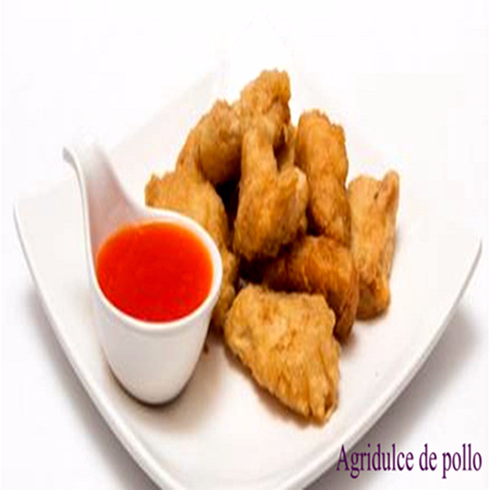 agridulce de pollo