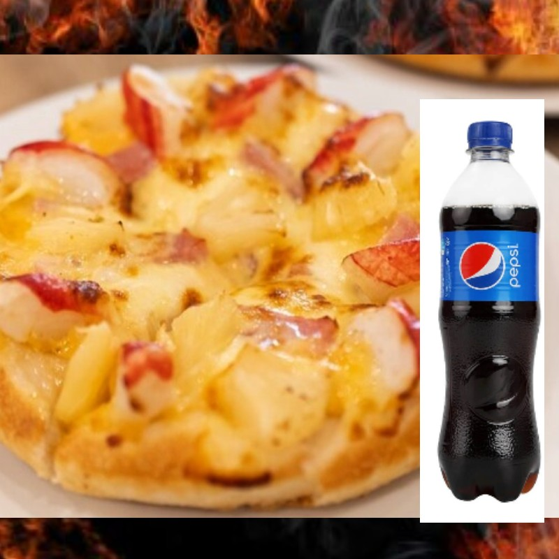 PIZZA HAWAIANA PERSONAL Y REFRESCO