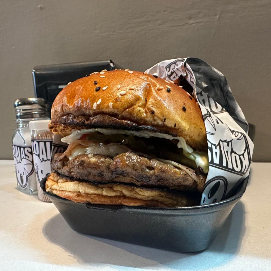 Koalas bacon burger