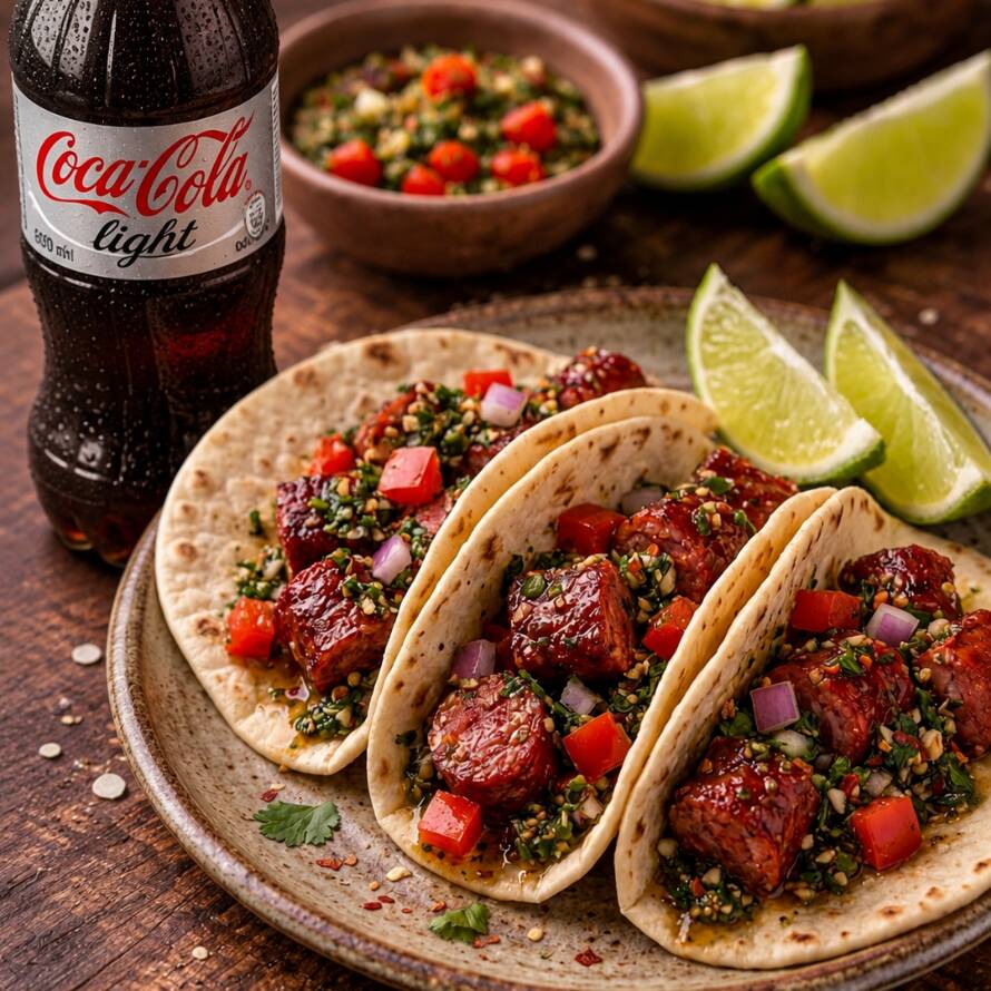 Combo 3 Tacos de Chorizo Argentino y Coca Light