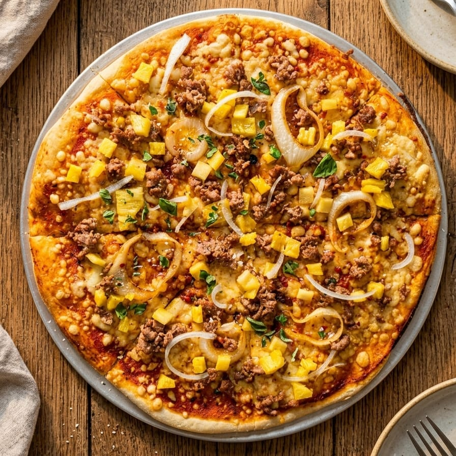 Pizza Chorizo BBQ Grande