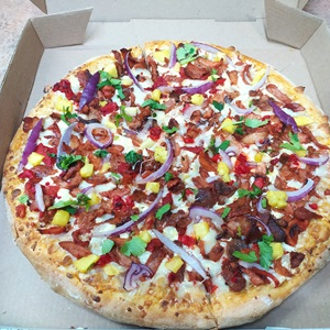 Pizza Chica Artesanal Al Pastor (6 o 4 Rebanadas)