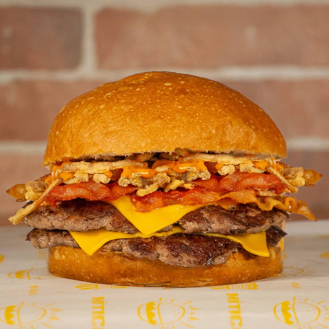 Crispy Onion Burger Doble
