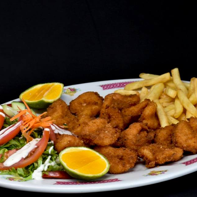 Camarones Medianos al Estilo Chino Picante