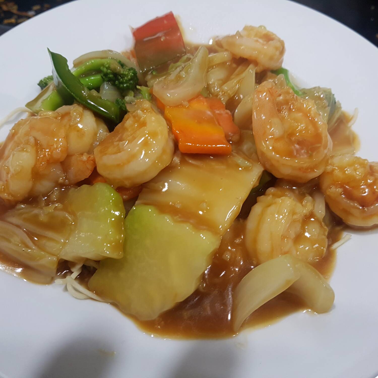 Chop Suey Salsa o seco con Camarones Medianos