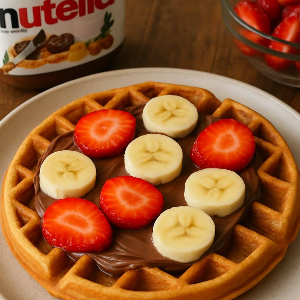Waffe con Nutella