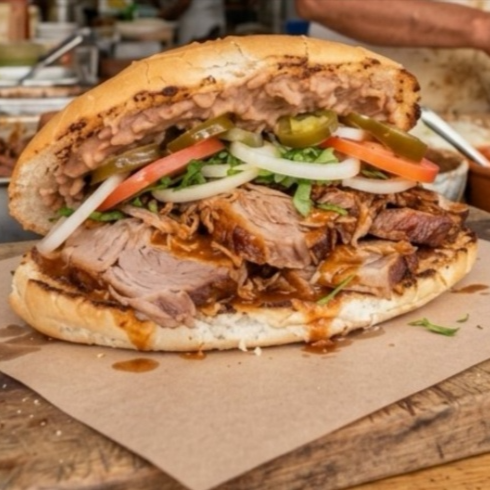 Lonche de Pierna Estilo Guadalajara