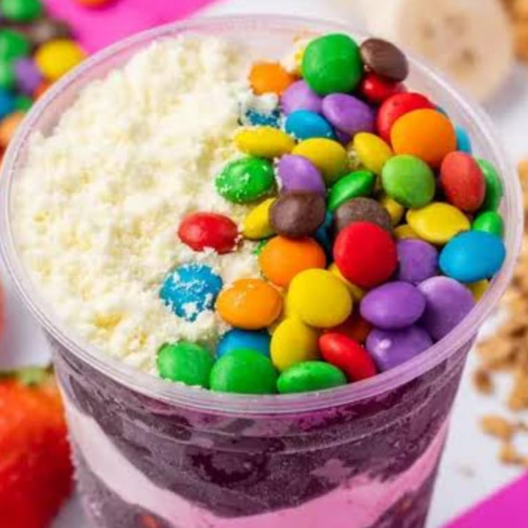 Um delicioso açaí batido! Não é sorvete!