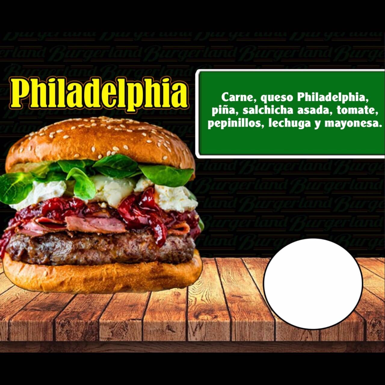 Hamburguesa Philadelphia