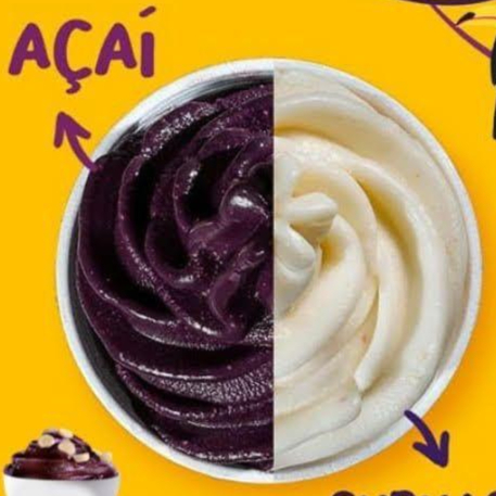 ( Açai Individual )
Metade açai e metade sorvete de sua escolha com aproximadamento 300gramas de açai com sorvete + 3 complementos a sua escolha + 2 fruta e 1 calda de sua preferencia
Obs: na montagem do seu açaí, será metade açaí e metade sorvete de sua preferência