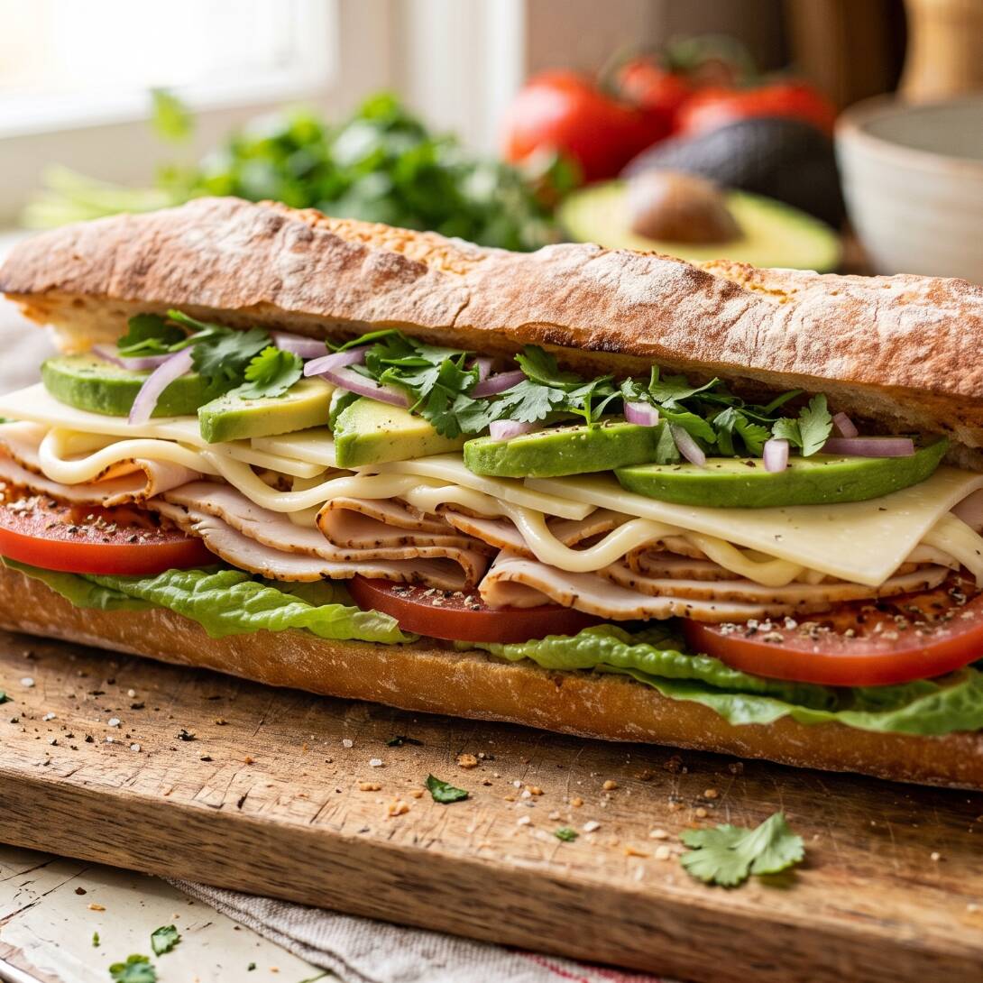 Baguette con Pavo