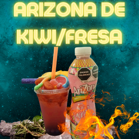 BEBIDA ARIZONA DE KIWI/FRE VASO DE 16 OZ (473 ML)