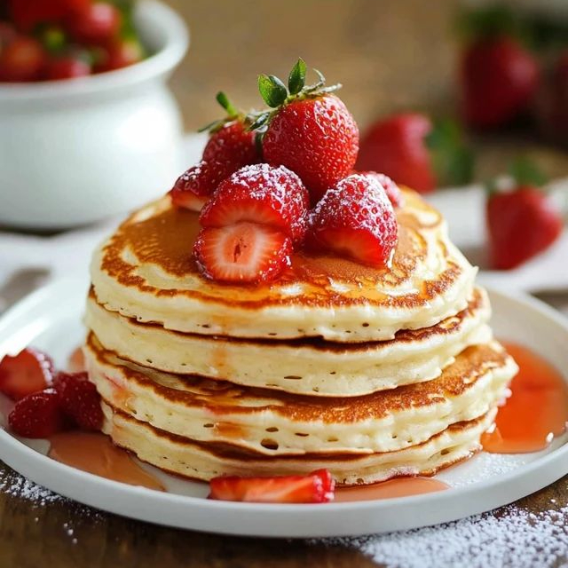 Pancakes con Fresas