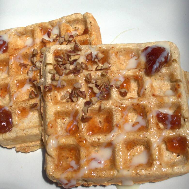2 Waffles Tradicionales 3 Toppings