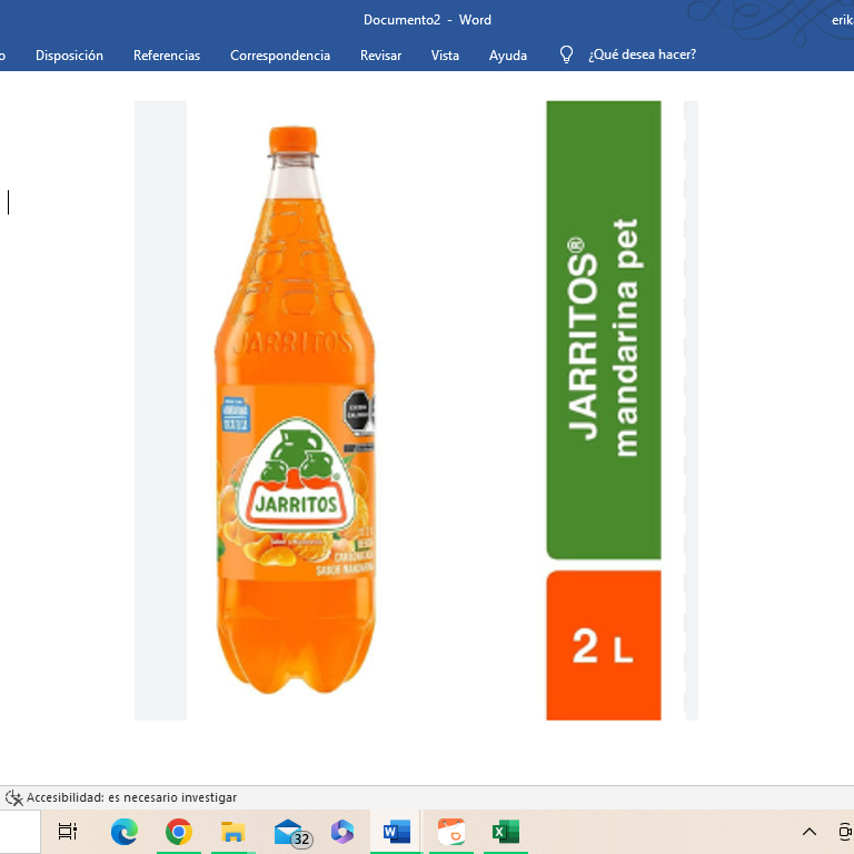 Jarritos Mandarina 2 Litros