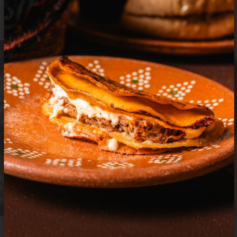 Taco de BBQ Dorado con Queso