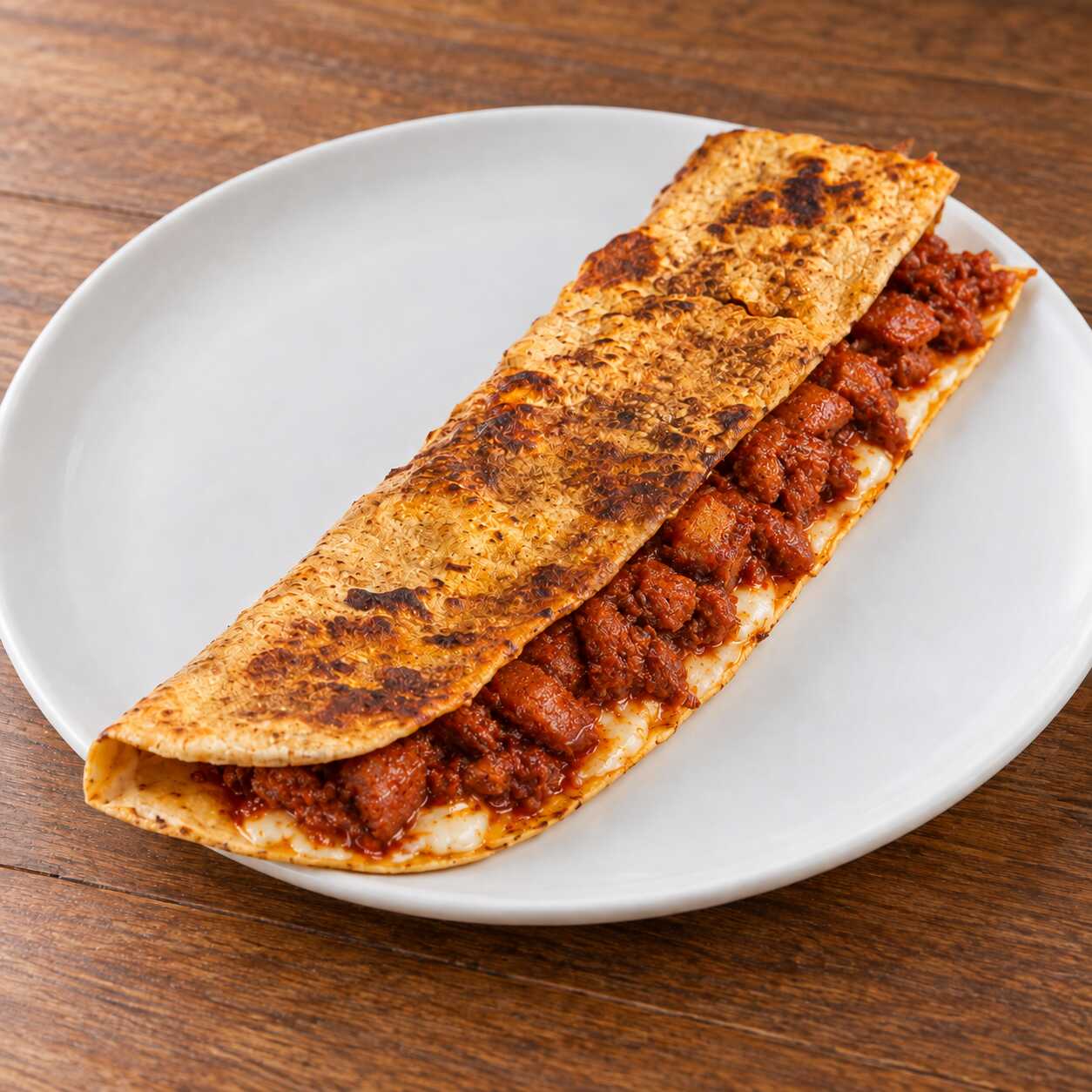 Quesadilla Chicharrón Prensado (mediorifle)