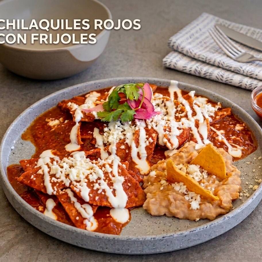 Chilaquiles Rojos Sencillos