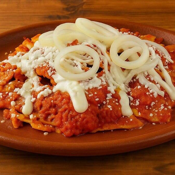 Chilaquiles Rojos Con Huevo