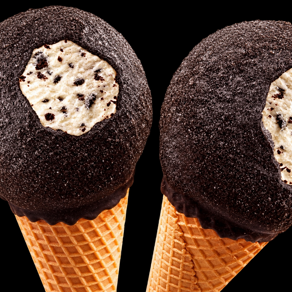 Cono de Nieve Drumstick Crema con Galleta