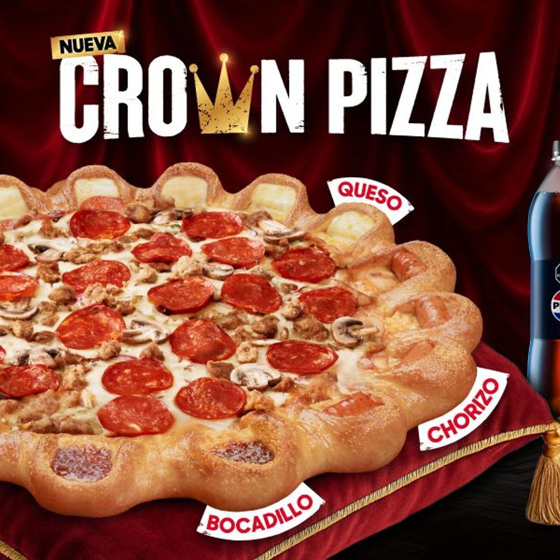Crown Pizza Lover´s o Suprema+Gaseosa 1L