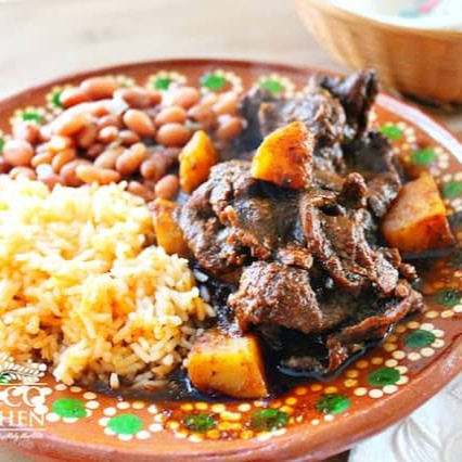 Bistec en Chile Pasilla