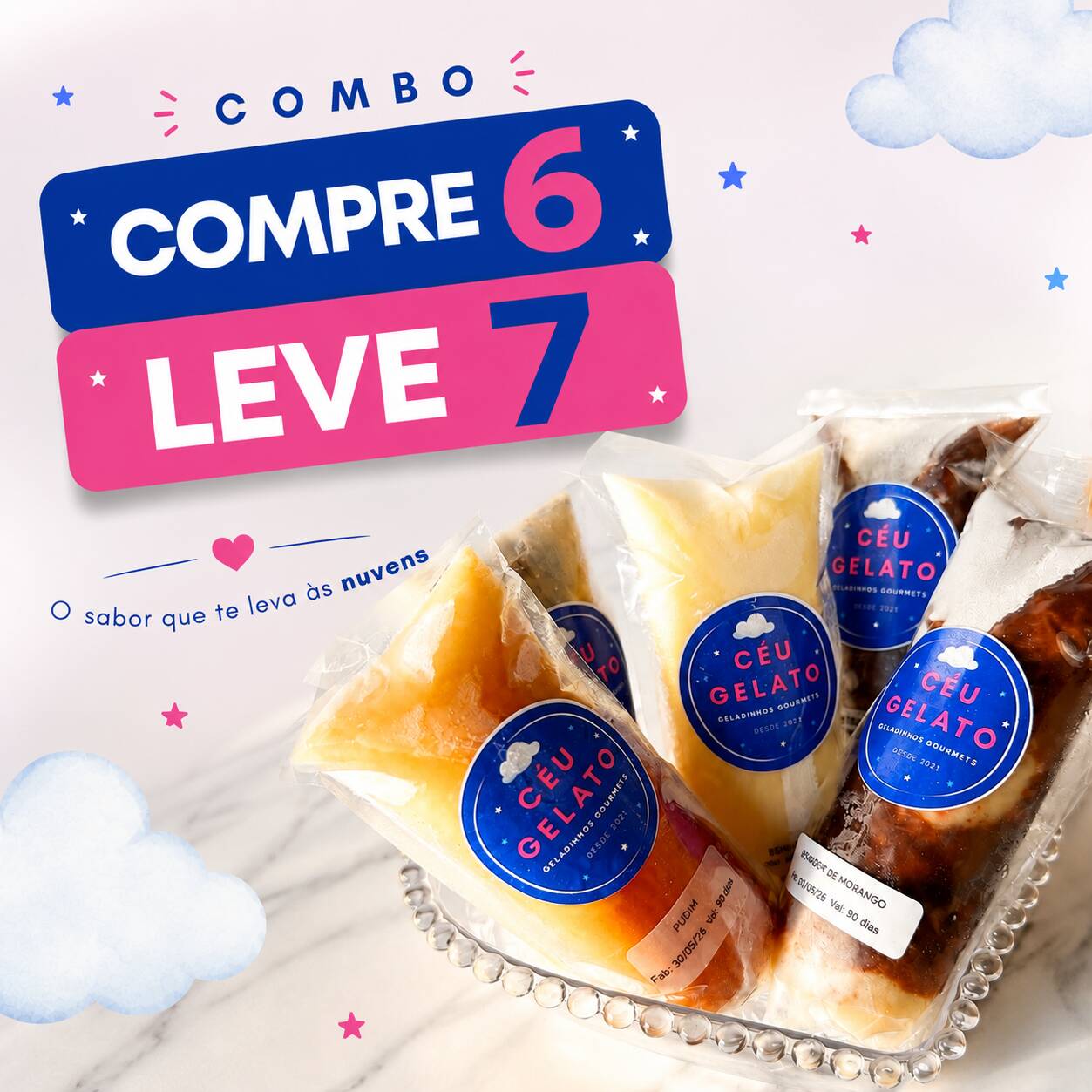 Compre 6 unidades e leve 7! Ideal para saborear com amigos e família!