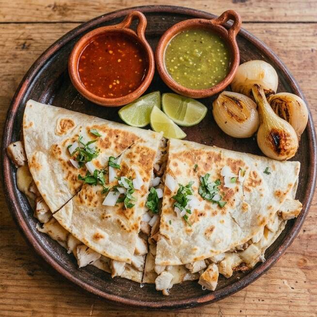 Gringa de Pechuga de Pollo Al Carbón