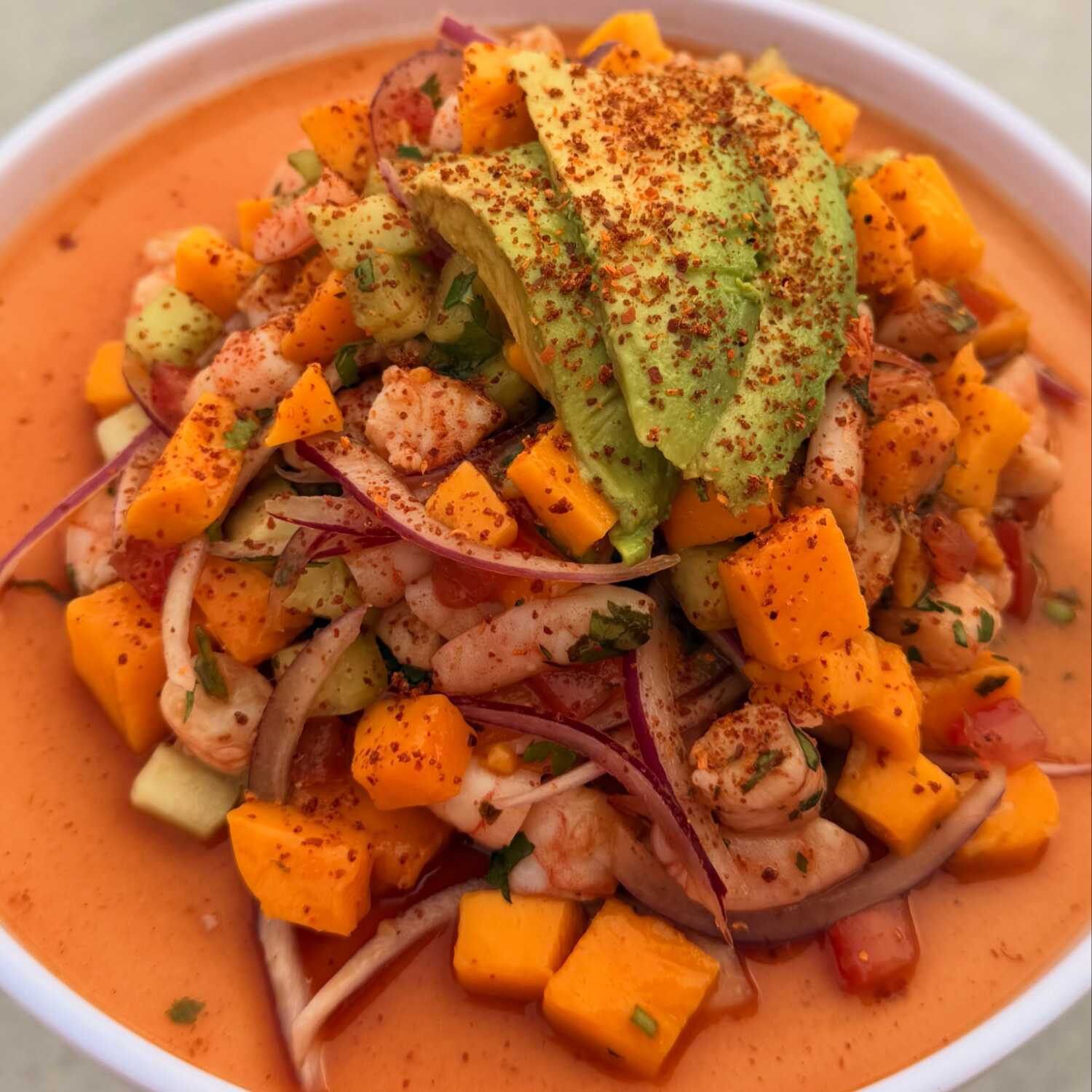 Ceviche con Mango