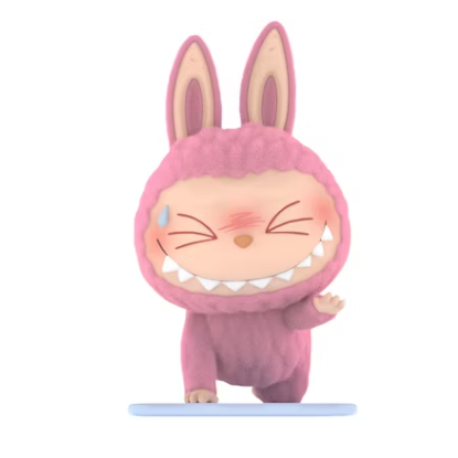 Labubu Sweating da série The Monsters Lazy Yoga Series da Pop Mart.