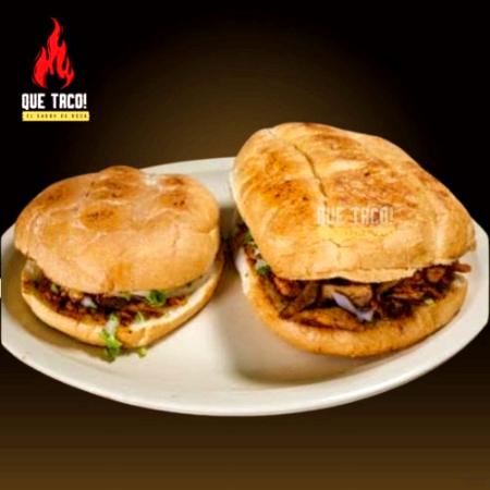 Combo: 2 Tortas Asada + 1L Agua de Sabor