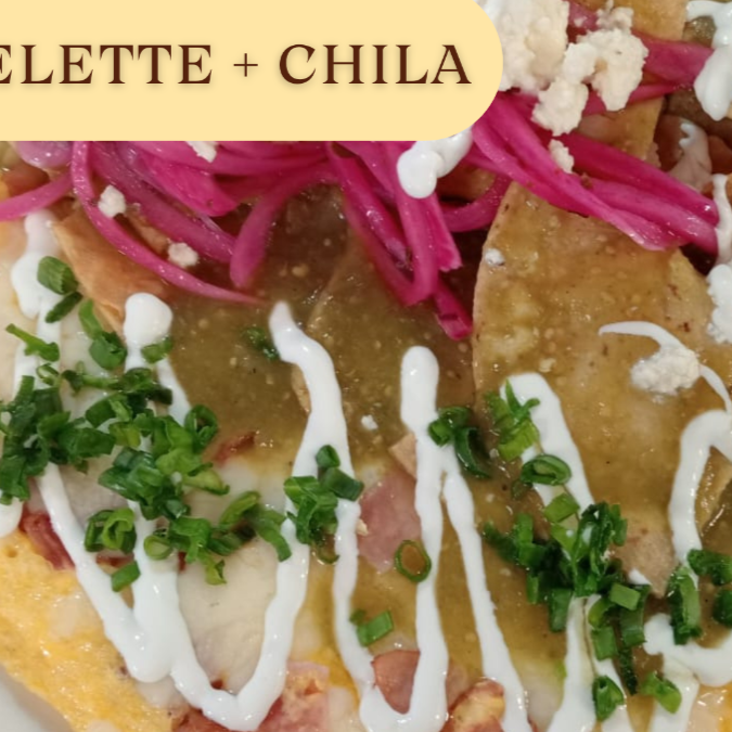 OMELETTE JAMÓN Y CHILAQUILES