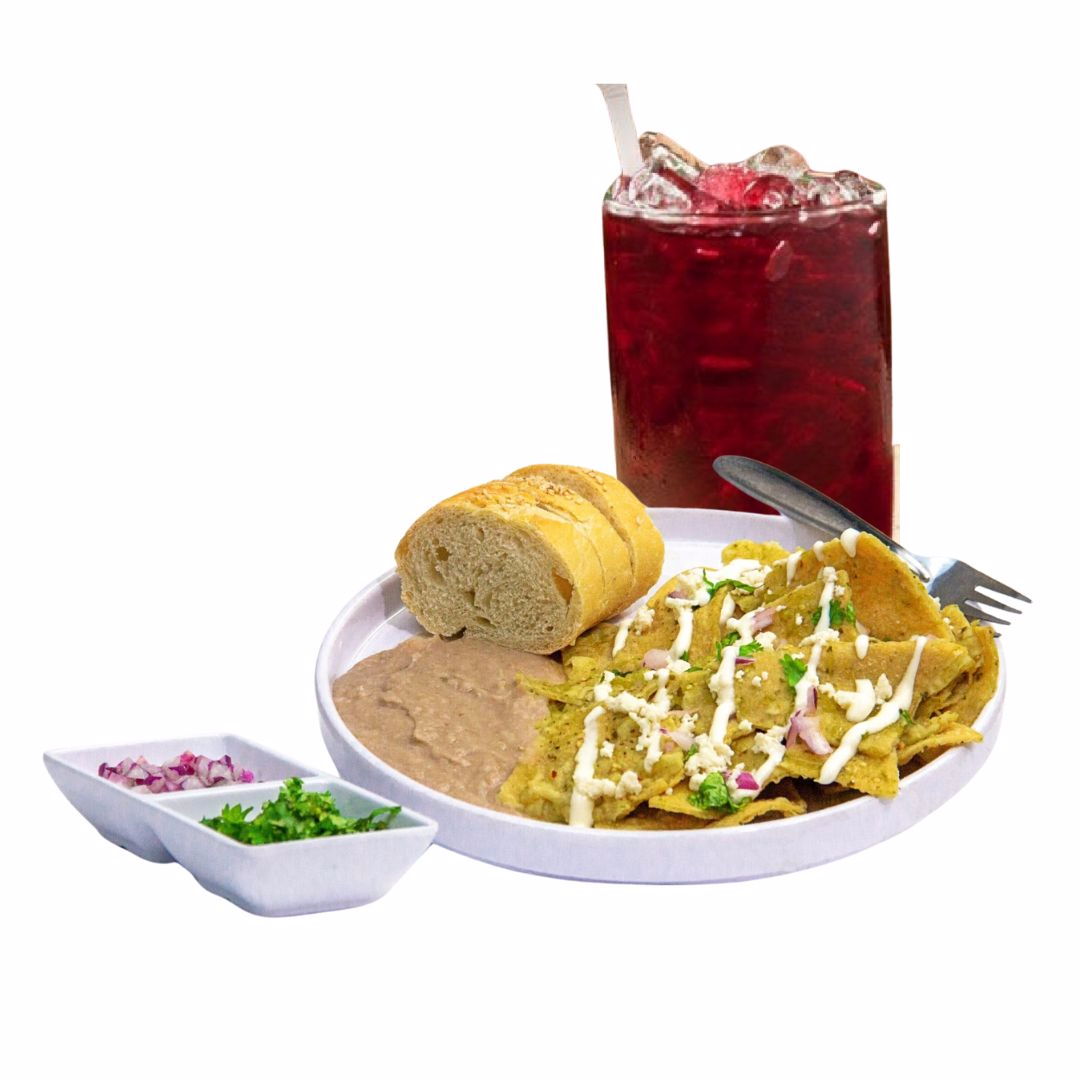 Combo 1 Chilaquiles Sencillos + 1 Agua Fresca