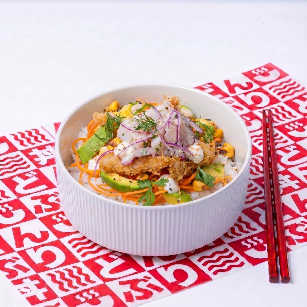 Donburi Poke Acevichado