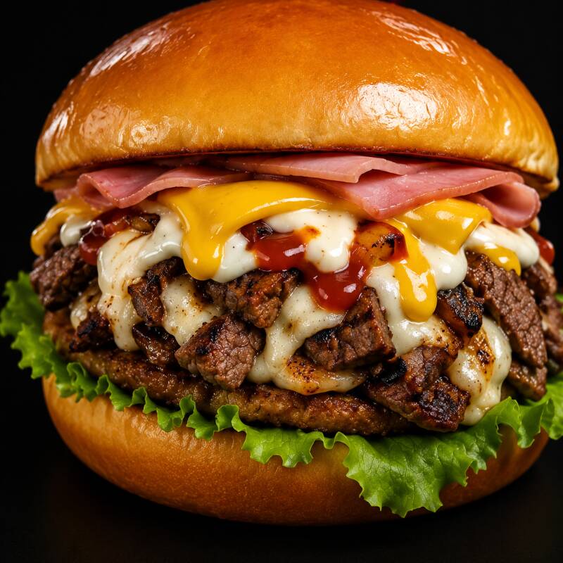 Hamburguesas Arrachera